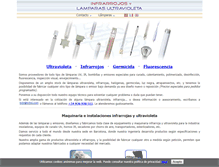 Tablet Screenshot of lamparas-ultravioleta.com
